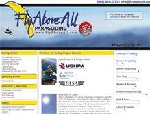 Tablet Screenshot of flyaboveall.com